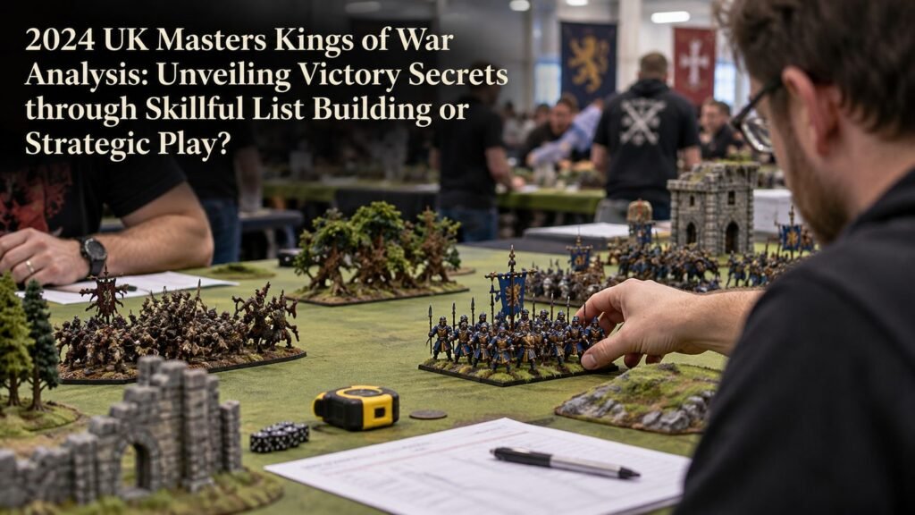 Players compete in a Kings of War tabletop tournament.