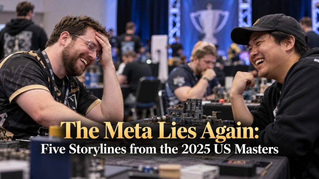 Two players share a laugh at a close game during the 2025 US Masters.